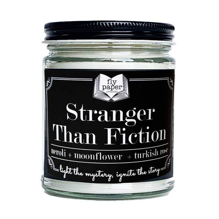 Stranger Than Fiction 9 oz Candle Neroli + Moonflower for wholesale by Fly Paper Products