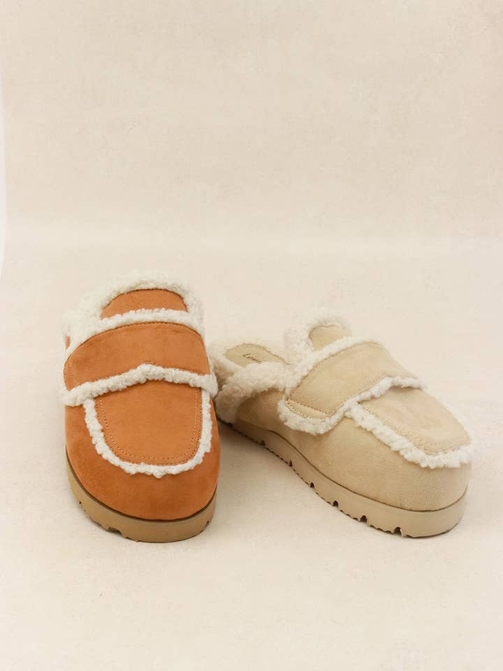 Lemonade Shoes – Großhandel Hausschuhe – Damen – TATUM - Gemütlicher Wildleder-Slide mit dicker gepolsterter Sohle16