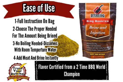 Butcher BBQ Inc - Wholesale Marinade - Bird Booster Brine Chicken / Turkey Brine2
