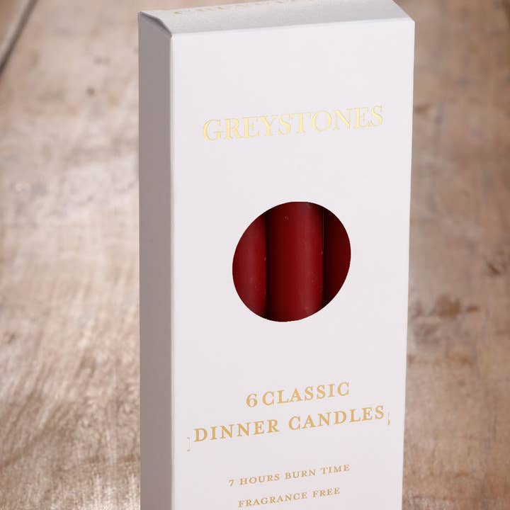 River Road Imports - Wholesale Tapered candle/candlestick - 6 pack - Plum Wine - Candle Stick