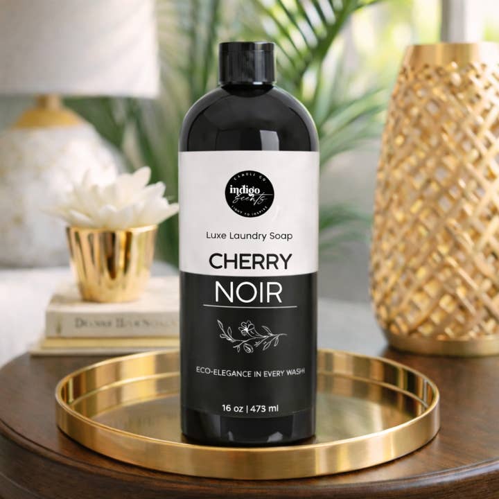 Cherry Noir Liquid Laundry Soap for wholesale by Indigo Scents Candle Co.