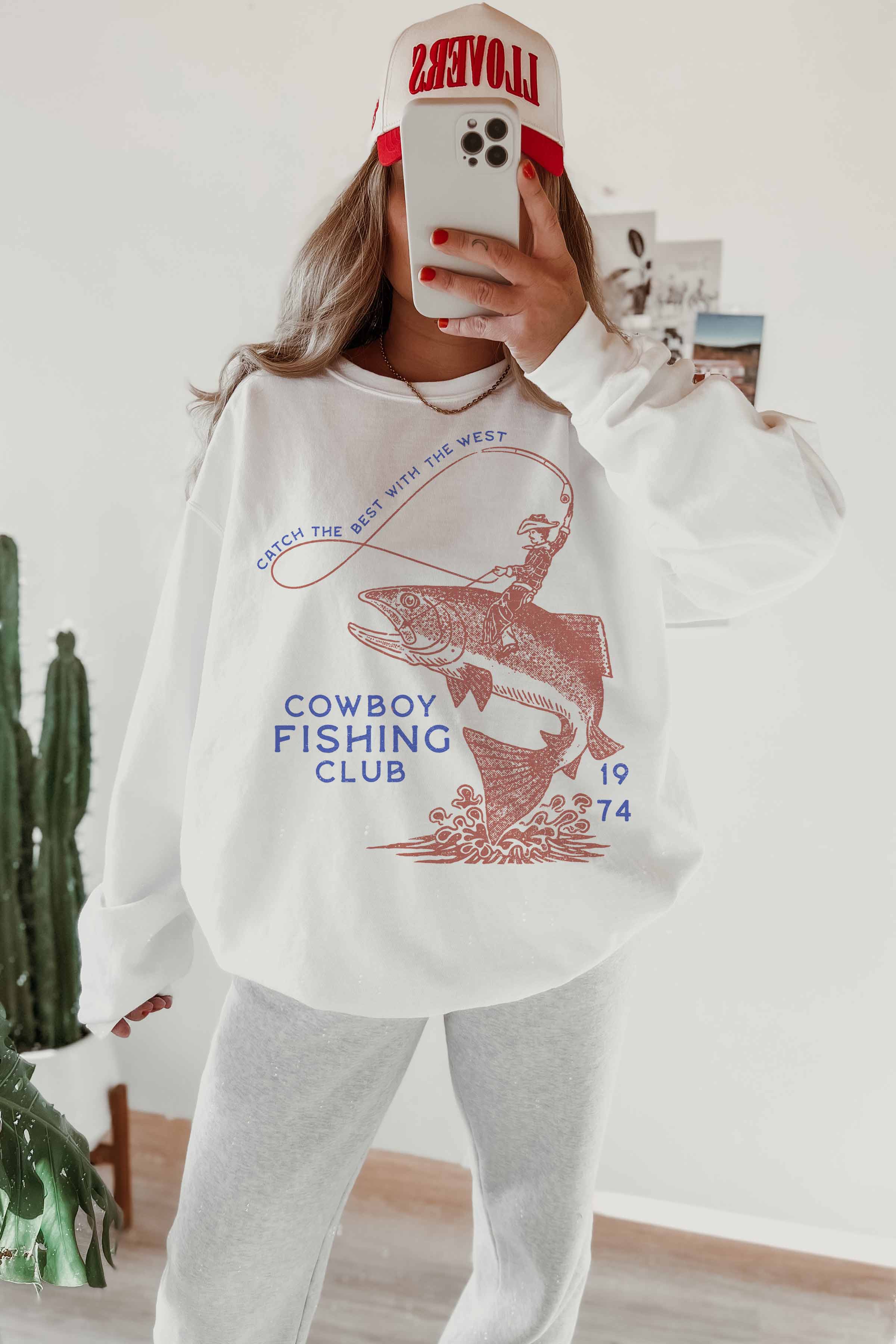 GOOD DAY STREET - Wholesale Graphic Sweatshirt - Women's - [G1990X-OSS]-COWBOY FISHING CLUB OVERSIZED SWEATSHIRTS4