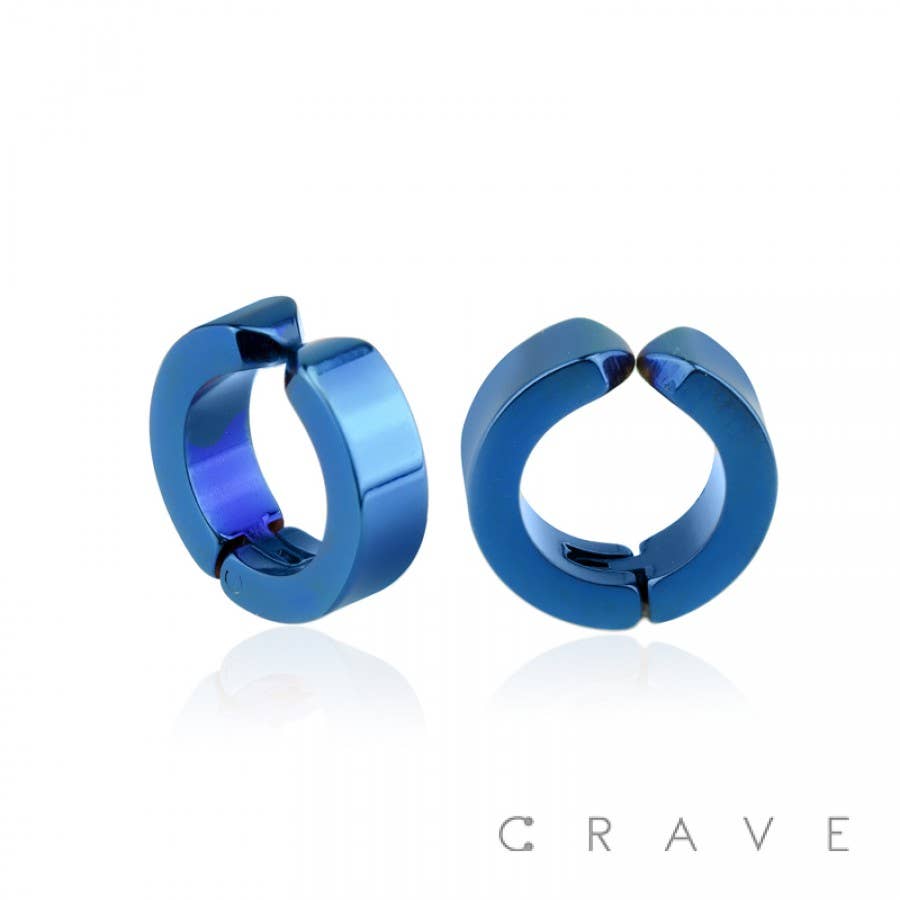 CRAVE - Wholesale Oorringen - PAAR ROESTVRIJSTALEN HOEPELOORBELLEN MET CLIP-ON UNISEKS VAN 4 MM BREED3