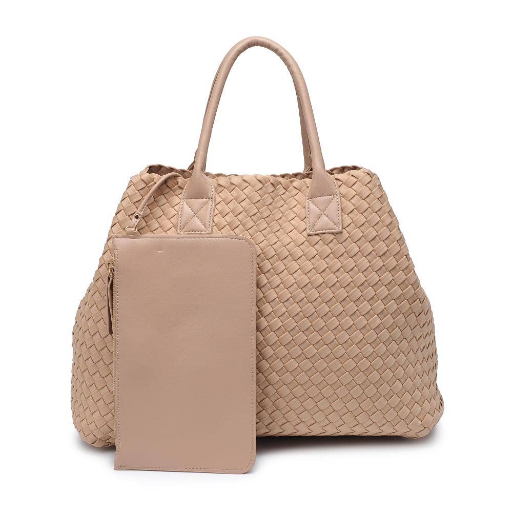 Urban Expressions – Großhandel Tragetasche – Damen – Ithaca Tote aus gewebtem Neopren mit veganem Lederhenkel28