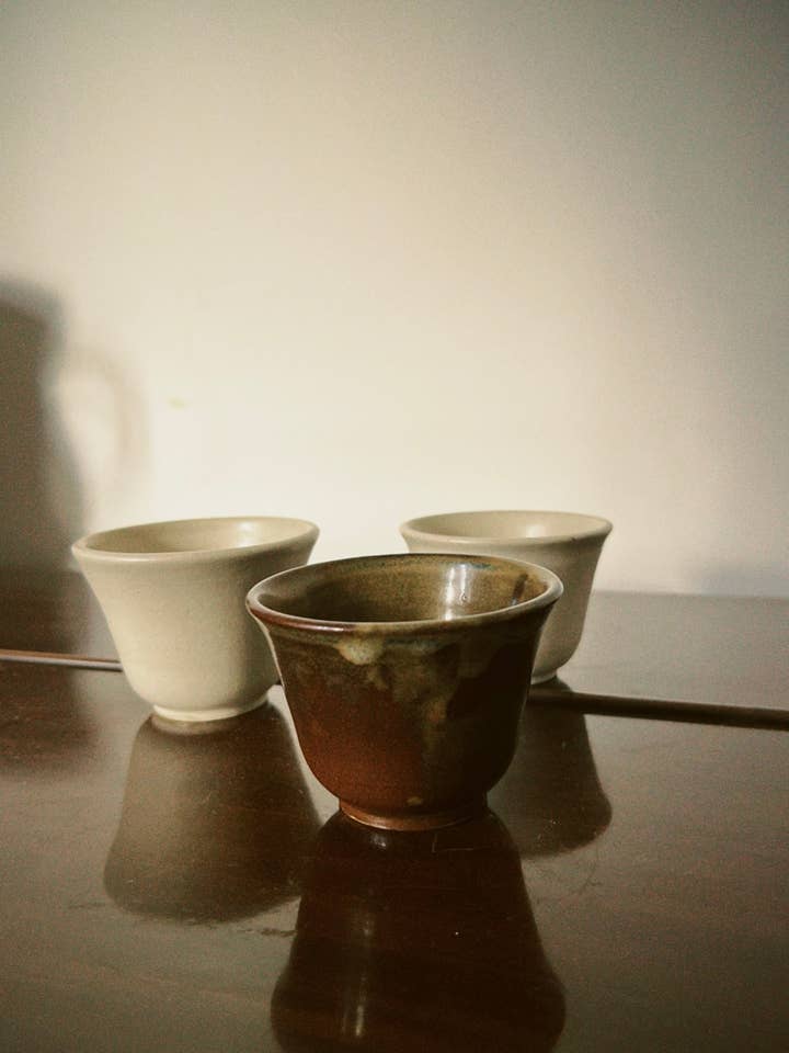 Espresso/Sake Cups for wholesale by Bisby Bisques
