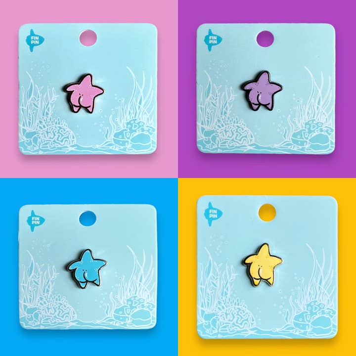 Fin Pin Shop - Wholesale Lapel pin/button - Sea star (starfish) booty pin4