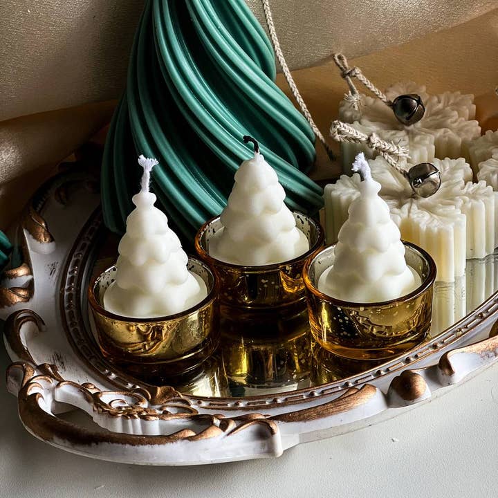 Agaboo Candle - Wholesale Grappige kaars - Mini kerstbomen Theelichtjes Kaars 2 1/4x1,5in 7