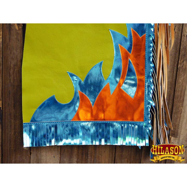 HILASON - Wholesale Horseback Riding Gear - HILASON Western Horse Bull Riding Genuine Leather Rodeo Chaps | for Men and Women Unisex5