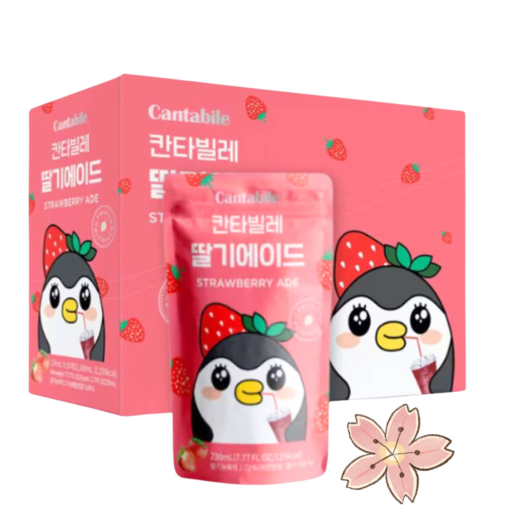 utoppa GmbH - Wholesale Fruit juice - CANTABILE Strawberry Ade Pouch Drink 230ml1