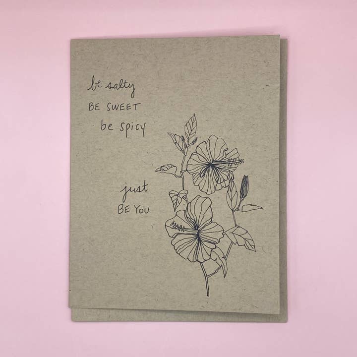 Be Salty Be Sweet | Tarjeta de felicitación en blanco para venta al por mayor de IT IS: All Goods