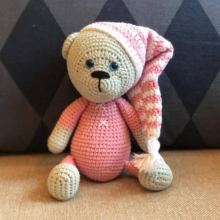 Handmade Crochet Teddy Bear for wholesale by PoppyBabyCo