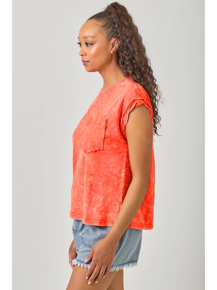 Mystree - Wholesale T-Shirt - Women's - 61119 Washed Slouchy Essential Tee30