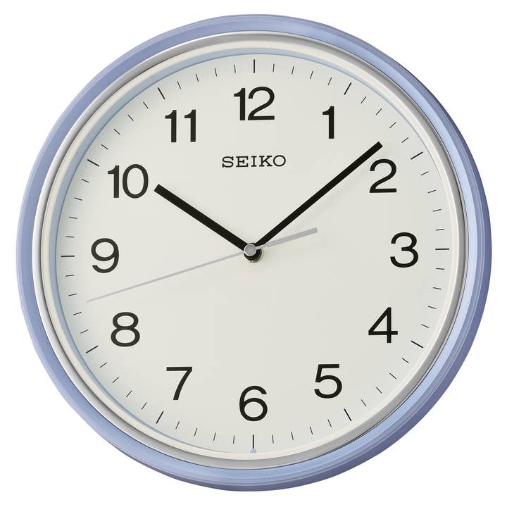 Oita 11" Wall Clock, Silver for wholesale by Seiko Clocks USA