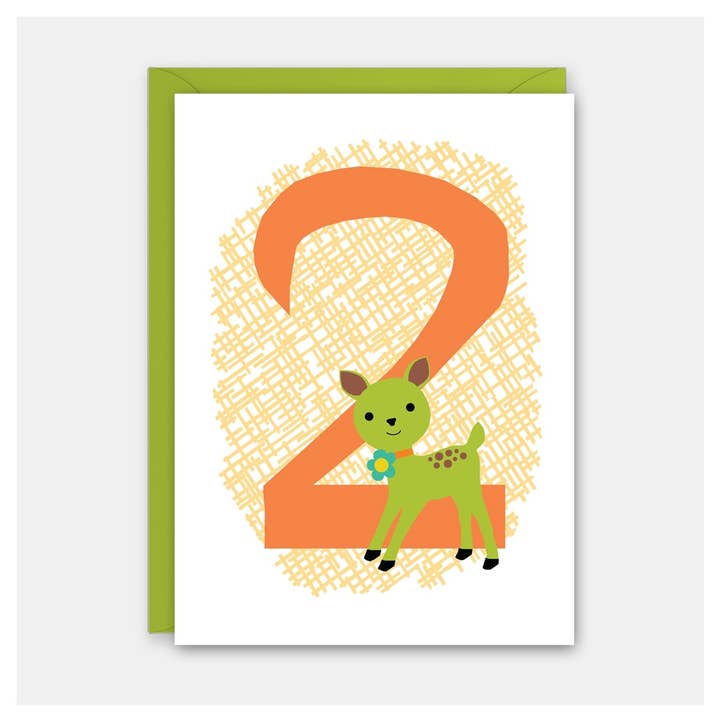 Rock Scissor Paper - Wholesale Birthday Card - 2nd Birthday - Numbered Child's Birthday Card