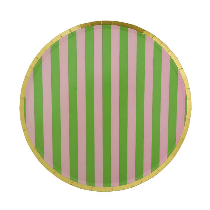 Camp Bachelorette Stripe Dinner Plates for wholesale by Jollity & Co. + Daydream Society