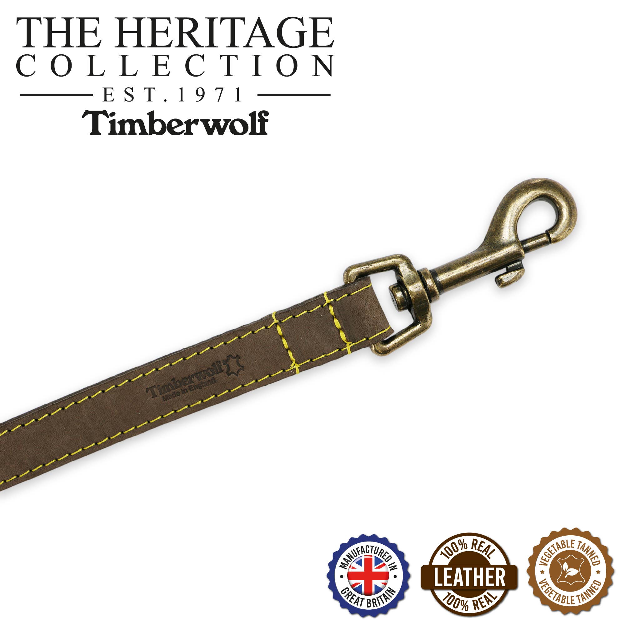 Ancol Pet Products Ltd – wholesale Pet leash – Dog – Timberwolf Leather Lead - various colours- 1m x 19mm11