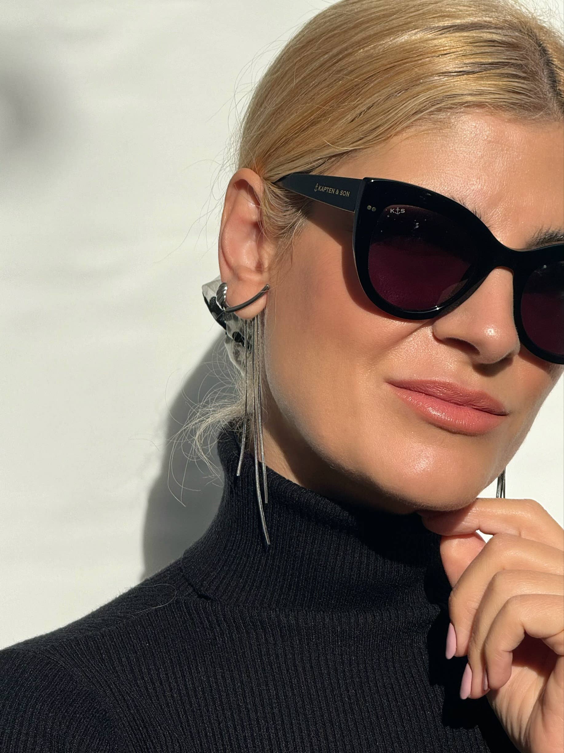 Christina Christi - Wholesale Dangle Earrings - Long Silver Earrings, Minimal Silver Earrings, Long Earrings3