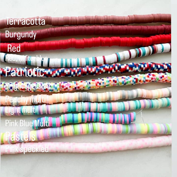 Taylor Toms Designs - Wholesale Beaded Bracelet - Gold Accent Clay Beaded Bracelet4