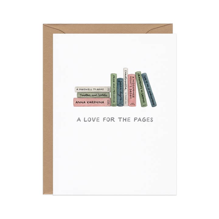 Amy Zhang - Wholesale Love Card - Love For the Pages — Book-Inspired Love / Wedding Card1