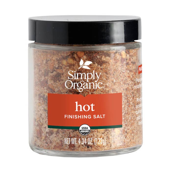Simply Organic Hot Finishing Salt, Certified Organic for wholesale by Simply Organic