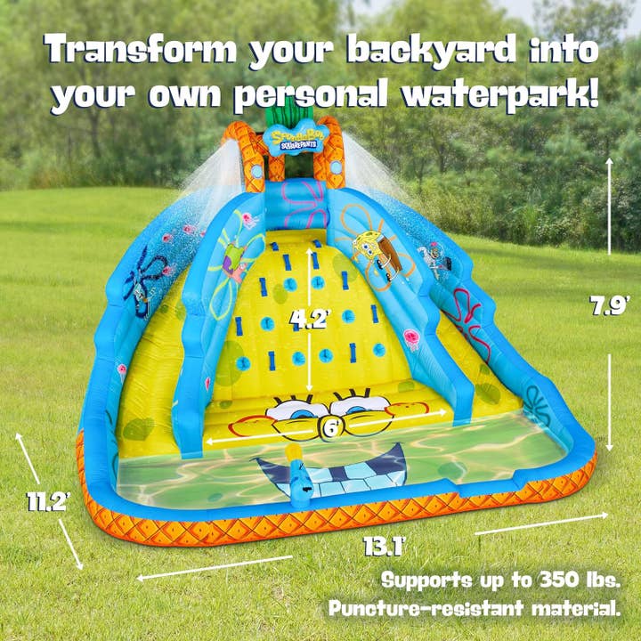 Sunny and Fun – wholesale Uppblåsbara leksaker – SpongeBob Ultra Climber uppblåsbar vattenrutschbana