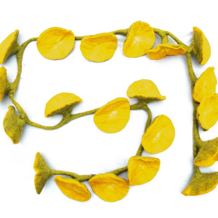 Merocoat - Vendita all'ingrosso Bandierine/Ghirlande - Ghirlanda di 20 fiori in feltro colorato7