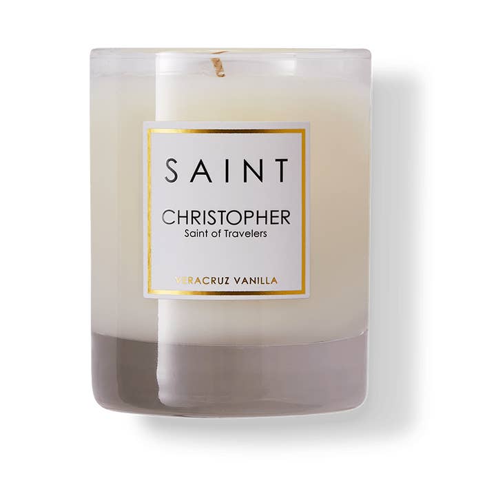 Saint - Wholesale Jar/Filled Candle - Saint Christopher Saint of Travelers0