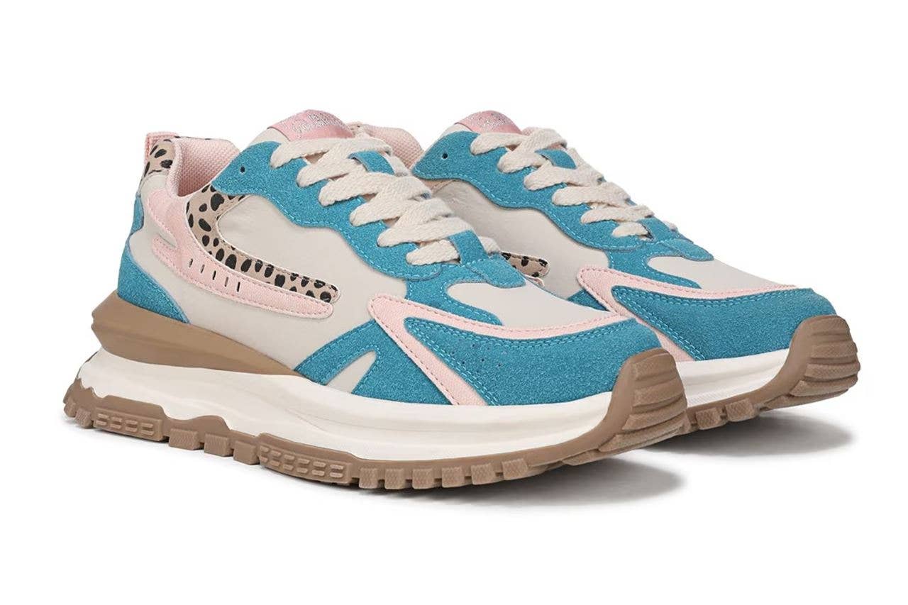 Rose/ Bleu Baskets rétro à lacets rose et bleu pour femmes Blowfish Malibu - Leo en vente sur Faire2