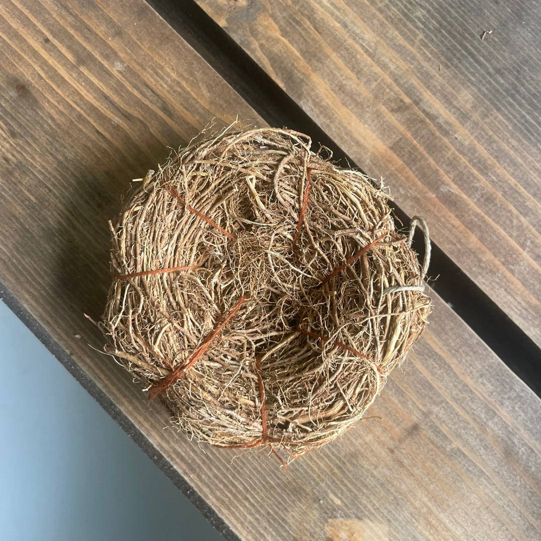 Dalit Goods Co - Venta al por mayor Pufs/esponjas de baño - Exfoliante natural de raíz de vetiver para baño / Loofer3