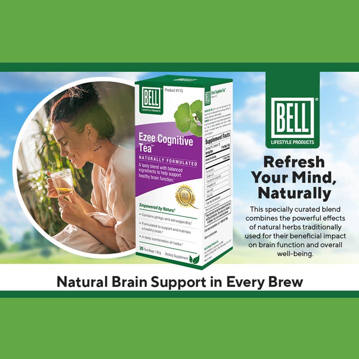 Ezee Cognitive Tea™ - Supports Memory & Focus for wholesale by Bell Lifestyle Products Inc.