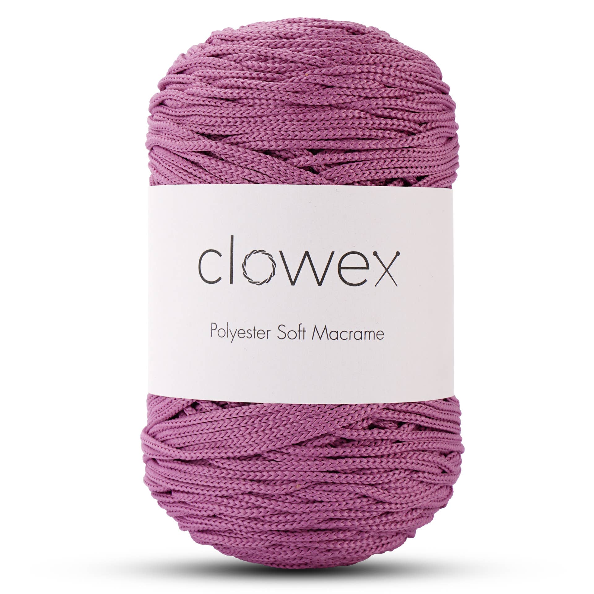 Clowex Textile LLC - Vente Fils à tricoter - Corde Macramé Douce en Polyester 2,5 mm, Fil de Corde Tressé Coloré49