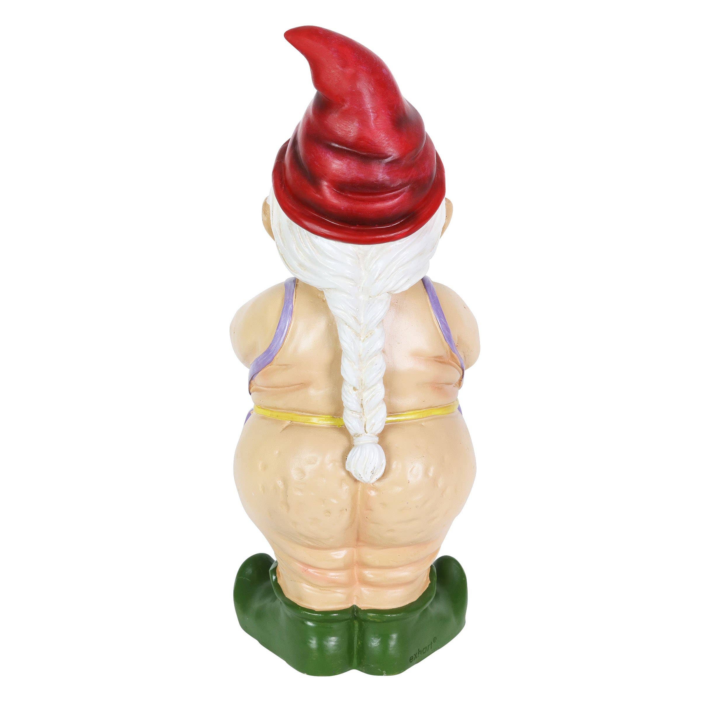 Exhart - Vente Nains de jardin - Statue de gnome nu Betty fesses12