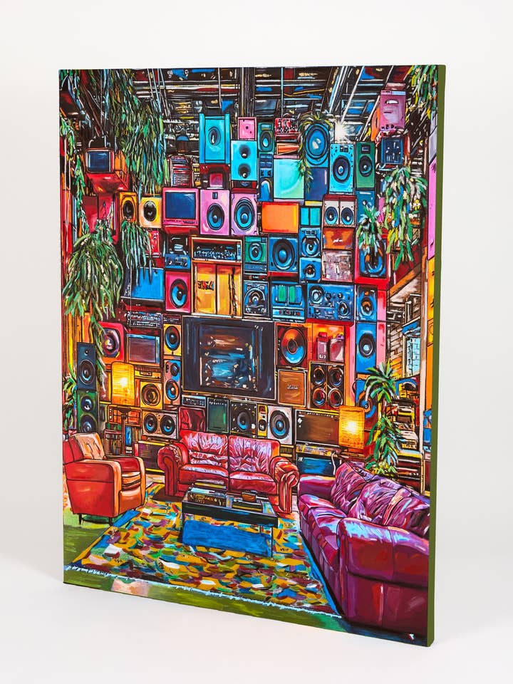 Music Retro Interior Wall Art- Limited Edition for wholesale by Blanchouse