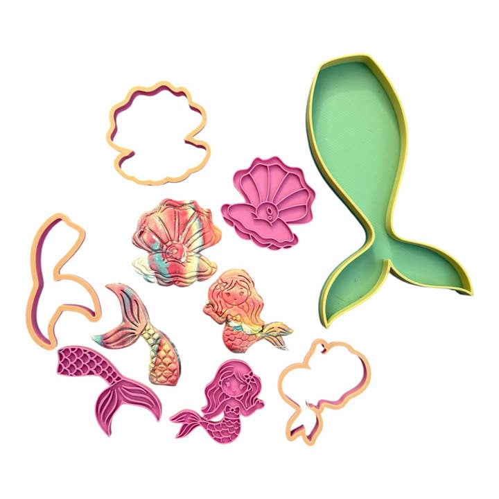 Havfrueudstikkere & bakke for engroshandel hos Little Munchkins Playdough