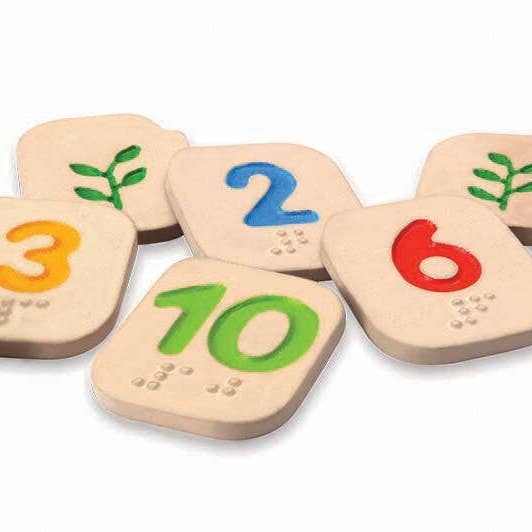 Braille Numbers 1 - 10 for wholesale by PlanToys