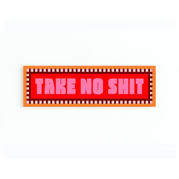 Maddison Ball Creative - Wholesale Art Print - Take No Shit Panoramic Framed Print7