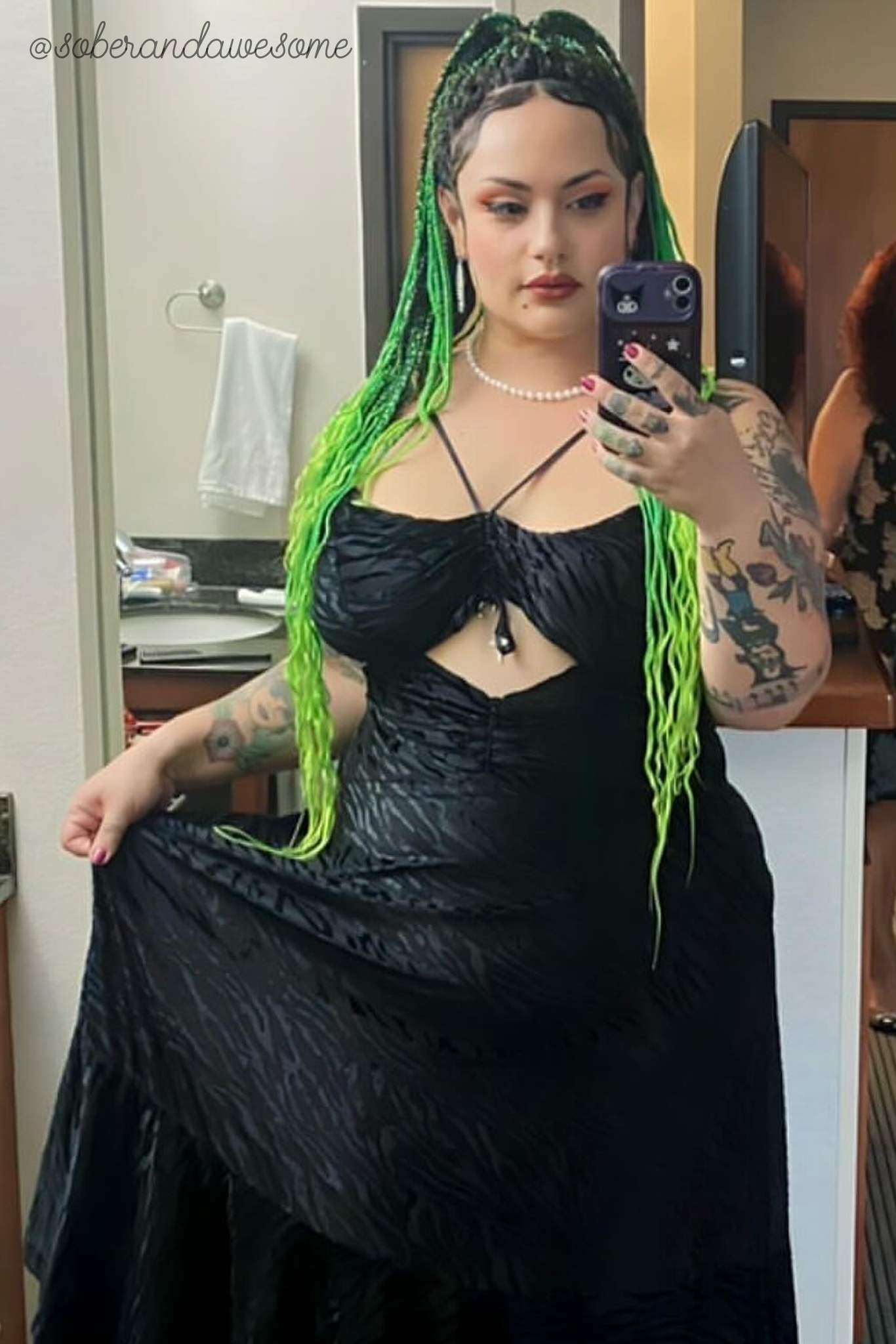 Weasel Wear - Wholesale Dress - Women's - Carol Simone Zebra Ruffle Maxi - Zebra Burnout Maxi Dress with Satin Straps & Peekaboo Drawstring Midriff (Hot Ghoul Summer Edition)8