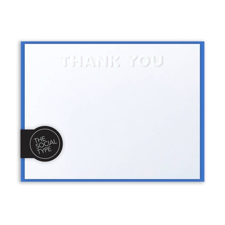 Azure Thank You Note Set for wholesale by The Social Type