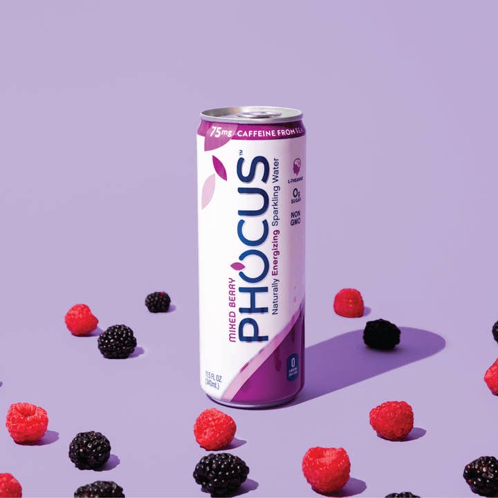 Phocus - Wholesale Sports/Energy Drink - PHOCUS Mixed Berry Sparkling Water (12 pack)