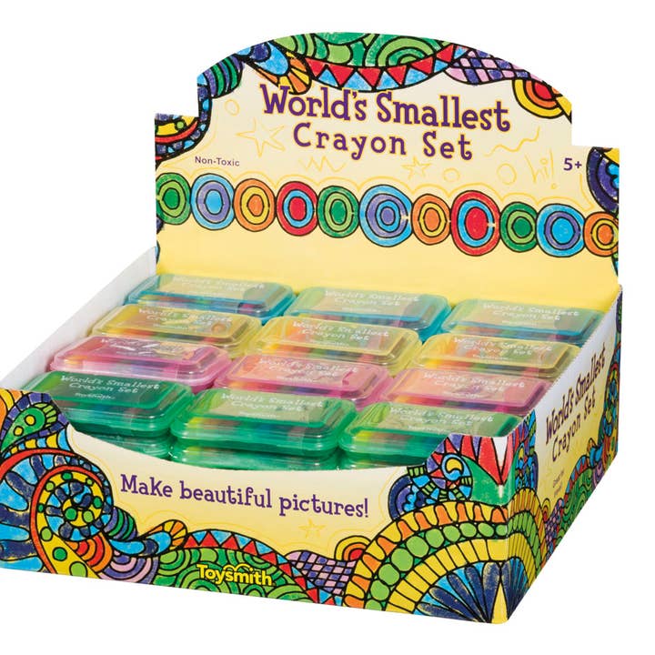 Toysmith - Wholesale Crayons - Kids & Baby - 2.5" Mini Crayon Set, Travel Size, Gift Bag Idea