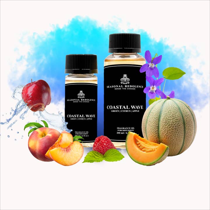 Seasonal Redolence - Wholesale Diffuser Fragrance Refill - Coastal Wave Luxury Home Oil Diffuser Scent