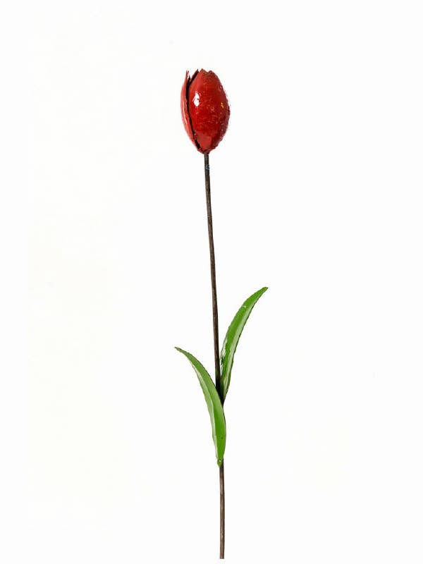 METAL RED TULIP for wholesale by Zimba-Arts