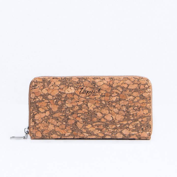 Cork Large Zipper Wallet - Marbled for wholesale by KORK & Inspired by KORK