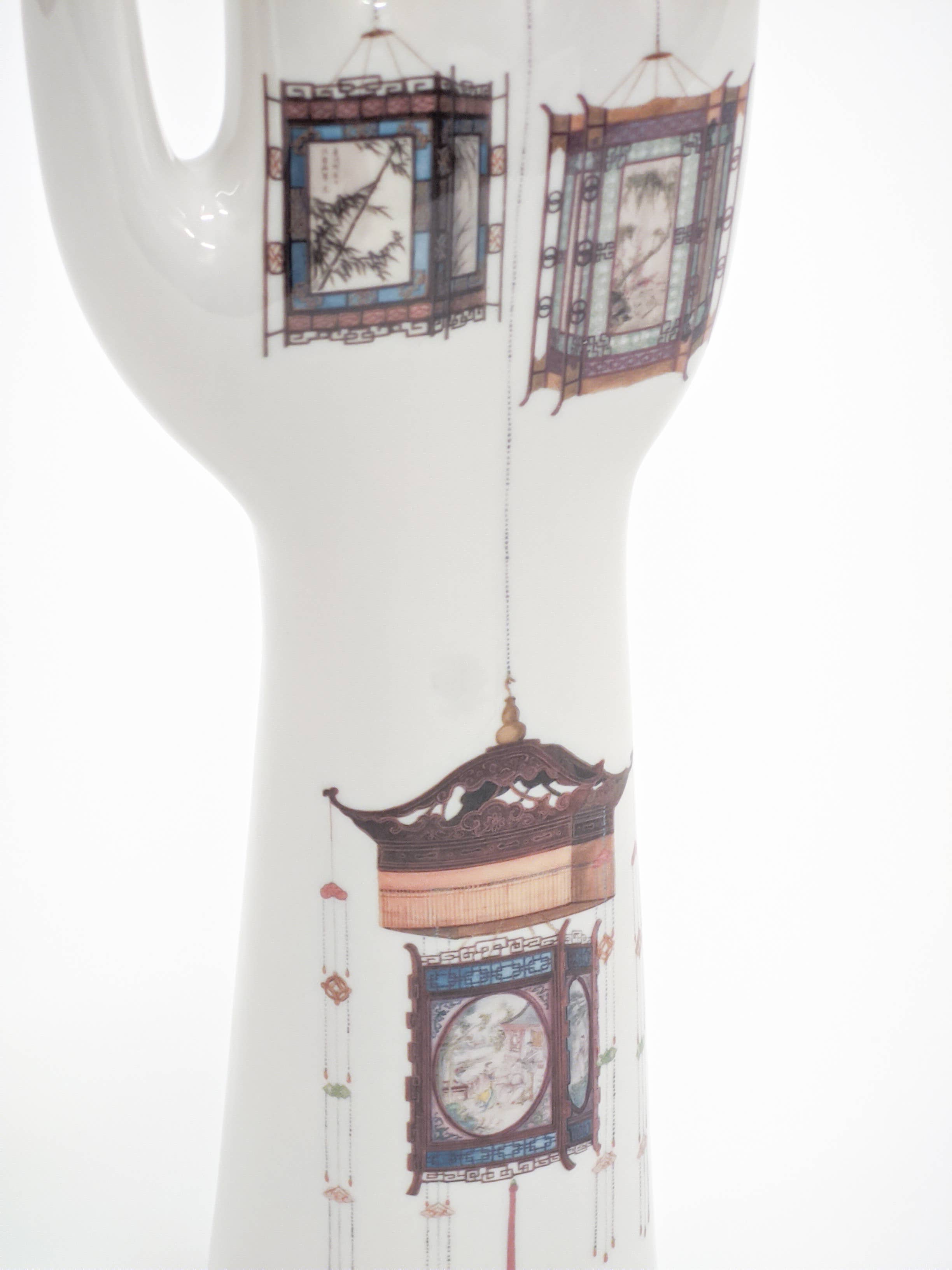 Vito Nesta Grand Tour - Wholesale Decorative Tabletop Object - Anatomical, porcelain hand decorated with Chinese lanterns5