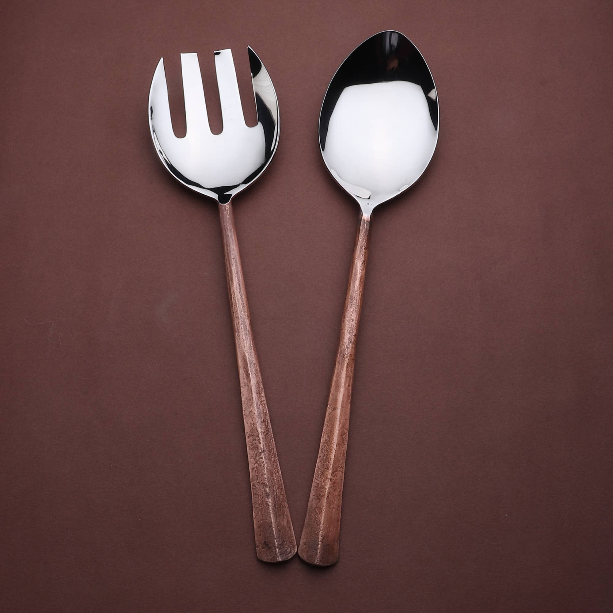 INOX artisans – wholesale Serveringsredskap – Ridge Salad Serverar 2 st. Ställ in3