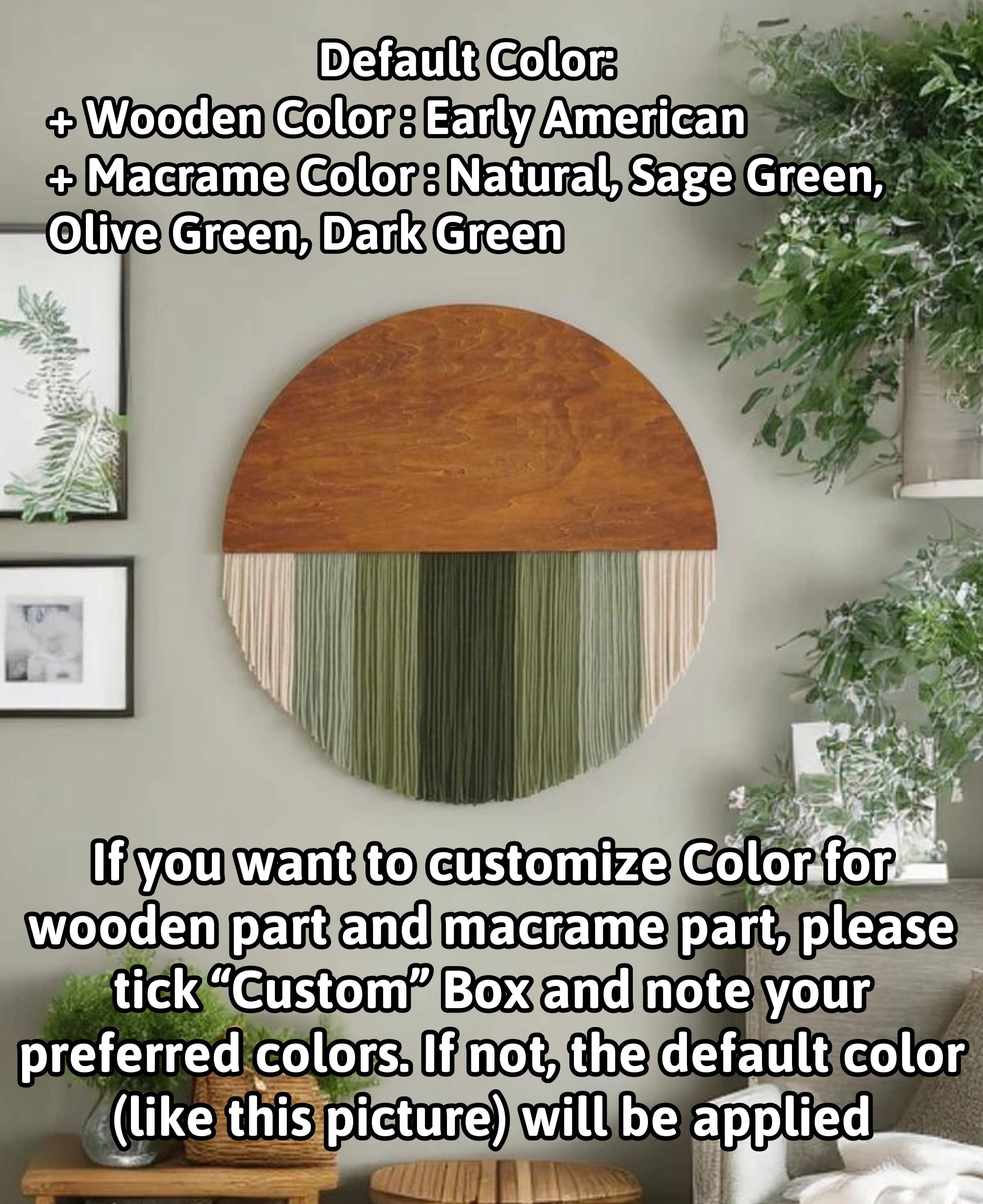 BeanDaikon - Wholesale Wall Accent - Boho Macrame Round Art Wall Hanging V071