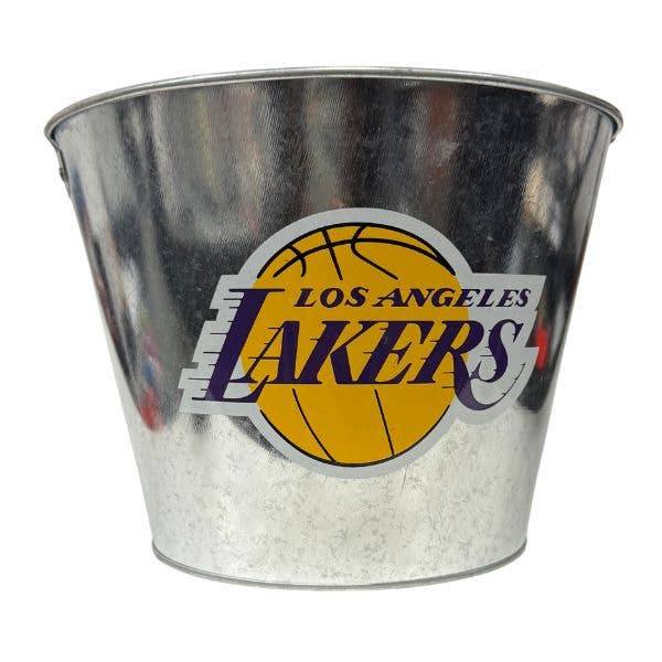 St. Louis Wholesale LLC - Wholesale Bucket/Pail - Los Angeles Lakers Beer Buckets - Galvanized Team Logo 5QT
