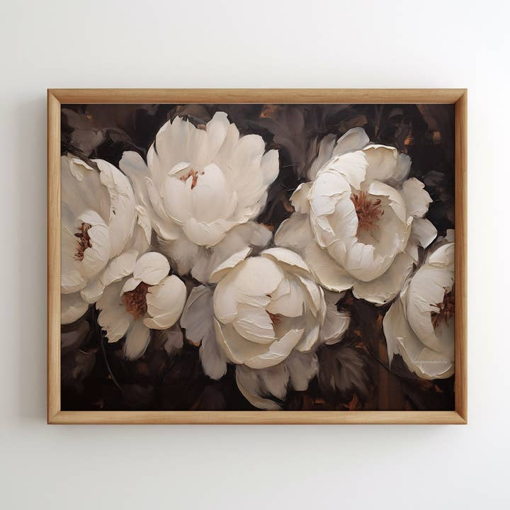 Impressão artística Abbey Peonies Still Life por atacado de Paper House Print Shop