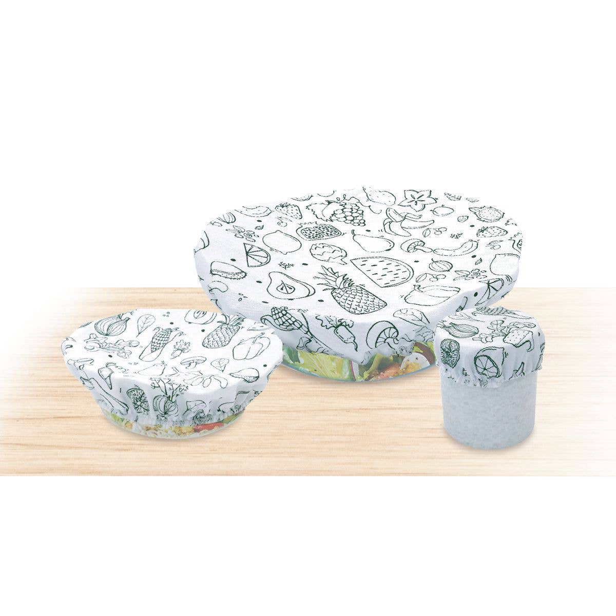 Zenker - Wholesale Food Storage Wrap/Bag - Set of 3 reusable cotton stretch films from 8 to 20 cm Fackelmann Eco Friendly1