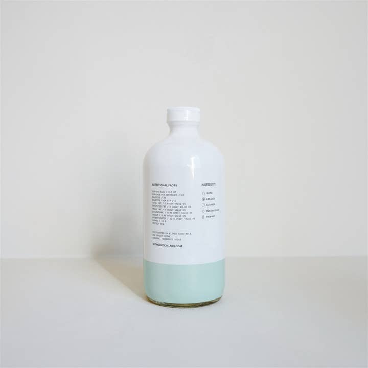 WithCo Cocktails - Wholesale Cocktail Mix/Syrup - Hey Girl Mix (Cucumber, Mint, Lime)10